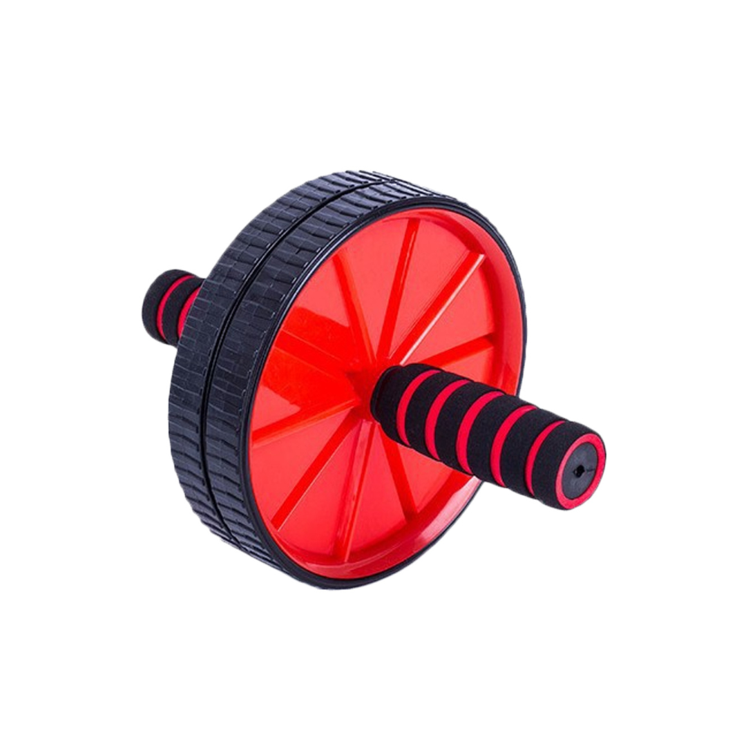 Ab Roller, Buikspierapparaat met Anti-slip Mat, Rood