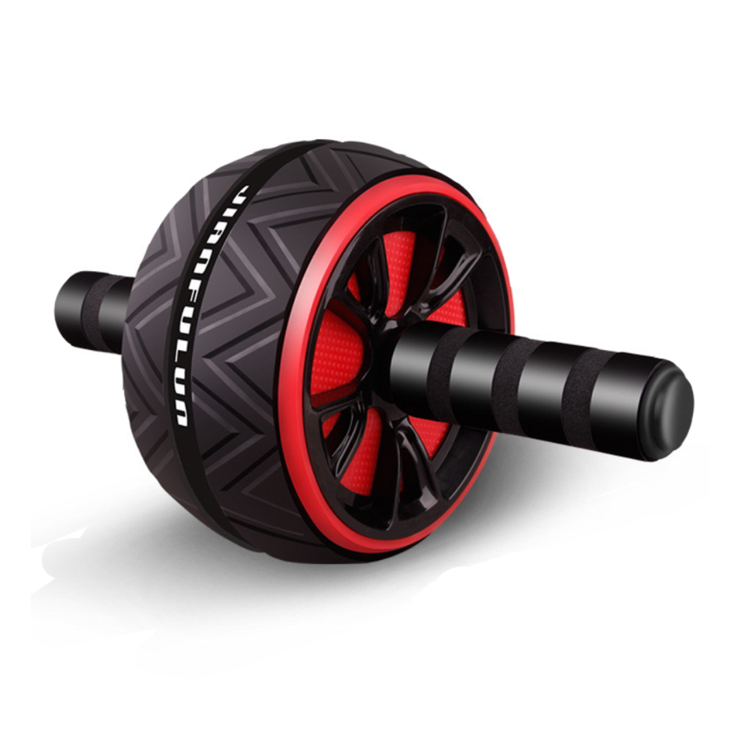 Ab Roller Pro, Core Trainer met Brede Banden, Zwart/Rood