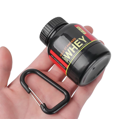 Whey Protein Sleutelhanger, Supplementen Houder, Hand